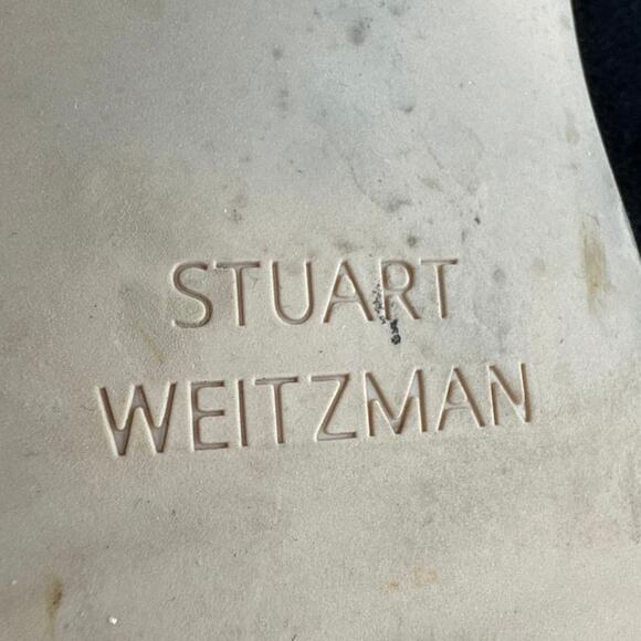 Stuart Weitzman Yuliana Women's Black Suede Block Heels Ankle Sock Boots US  6.5 - Picture 6 of 7